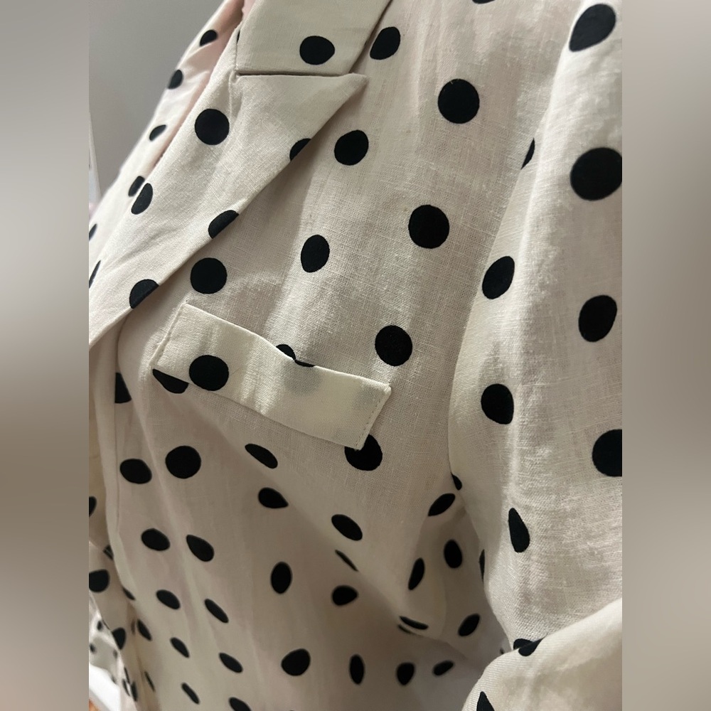 G B Black and White Polka Dot blazer - Picture 6 of 6